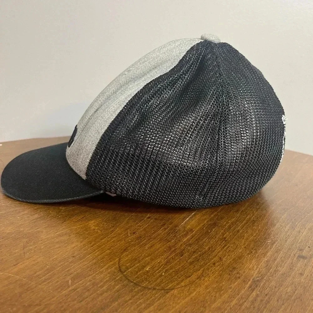 Light Grey and Black Mesh Browning Fitted **S/M‎ Hat**